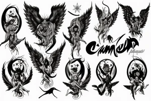 Angel Demon tattoo idea
