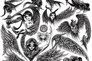 Angel Demon tattoo idea