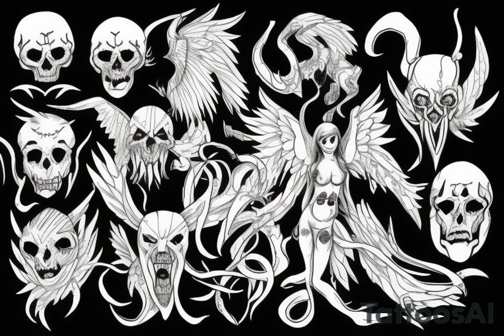 Angel Demon tattoo idea