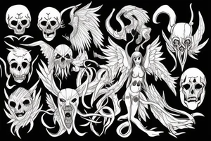 Angel Demon tattoo idea