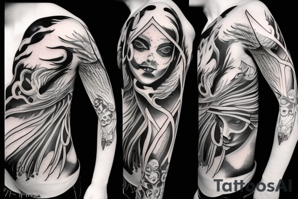 Angel Demon tattoo idea