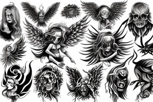 Angel Demon tattoo idea