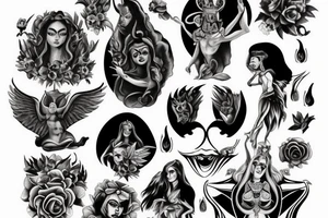 Demon Saint Mary tattoo idea