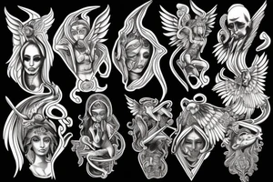 Demon Saint Mary tattoo idea