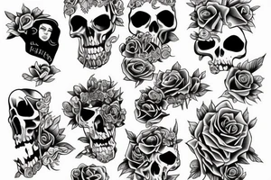 Open coffin tattoo idea