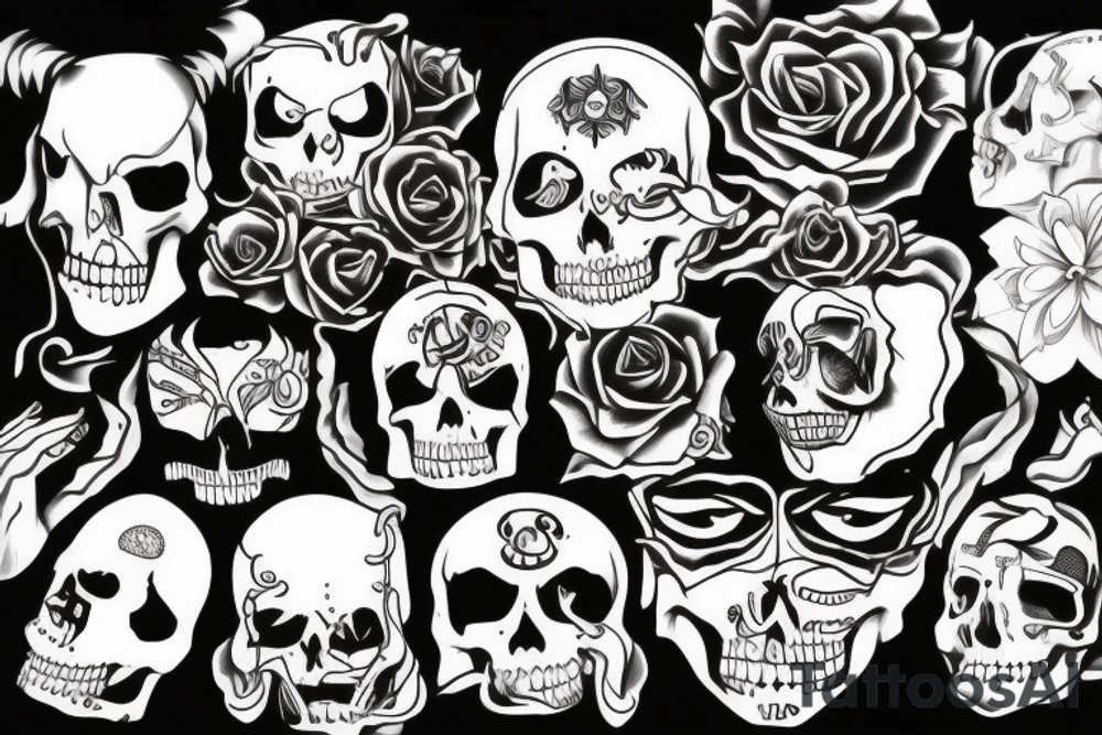 Open coffin tattoo idea