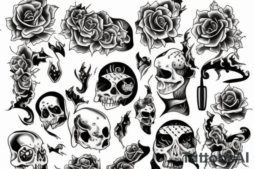 Open coffin tattoo idea