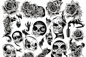 Open coffin tattoo idea