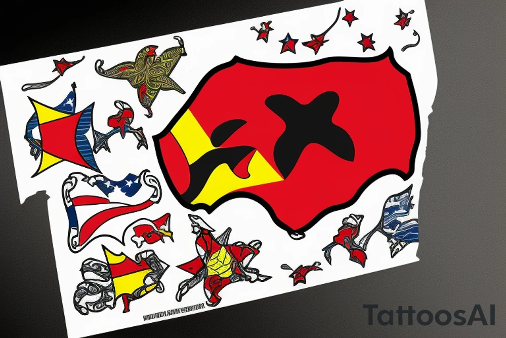 Maryland Flag tattoo idea