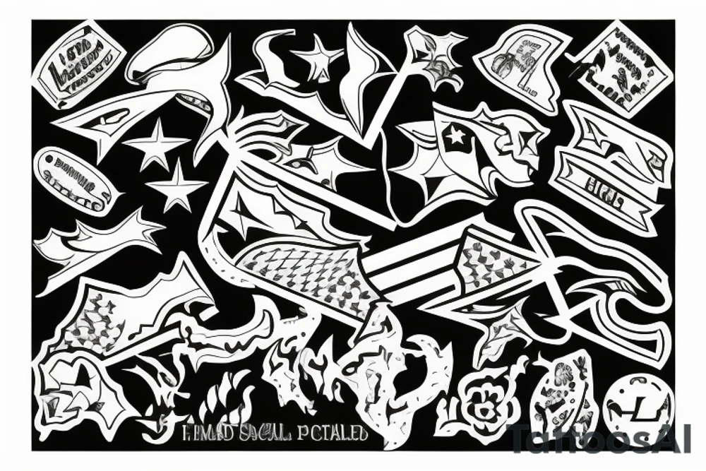 Maryland Flag tattoo idea
