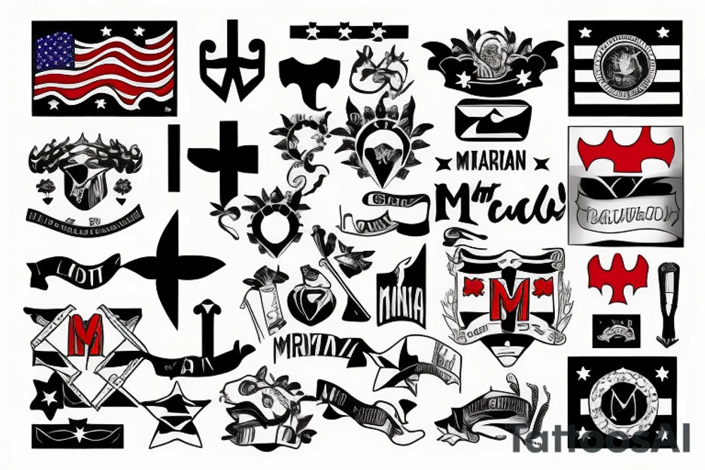 Maryland state Flag tattoo idea