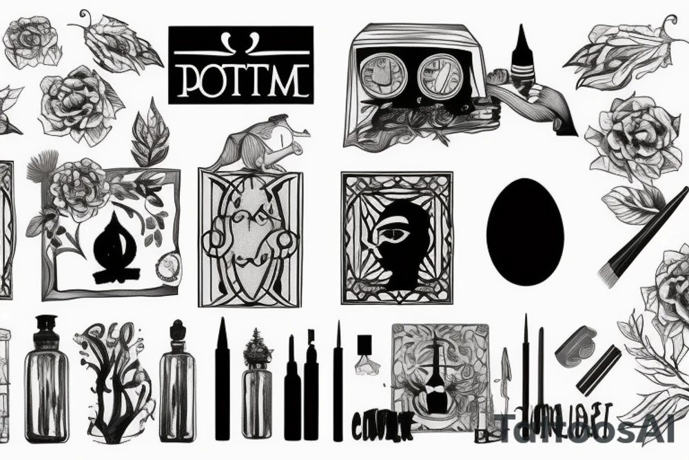 painting tattoo idea