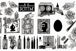 painting tattoo idea