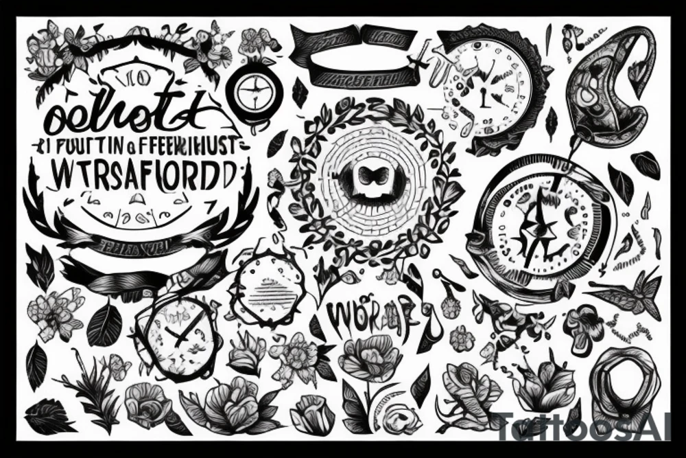 The frustration of feeling lost in the world and moving forward aimlessly tattoo idea