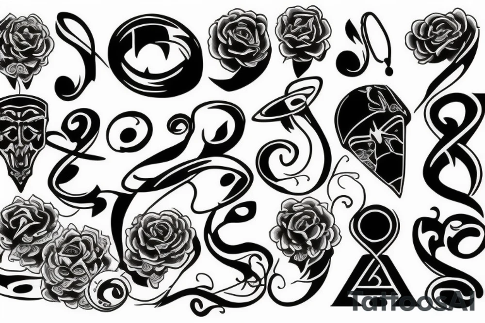 nine to ten o clock tattoo tattoo idea
