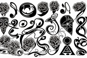 nine to ten o clock tattoo tattoo idea