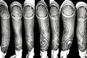 nine to ten o clock tattoo tattoo idea