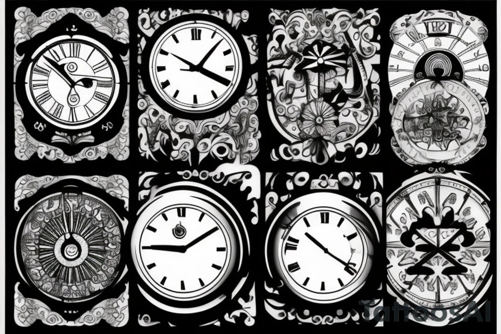 clock tattoo idea