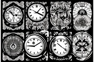 clock tattoo idea