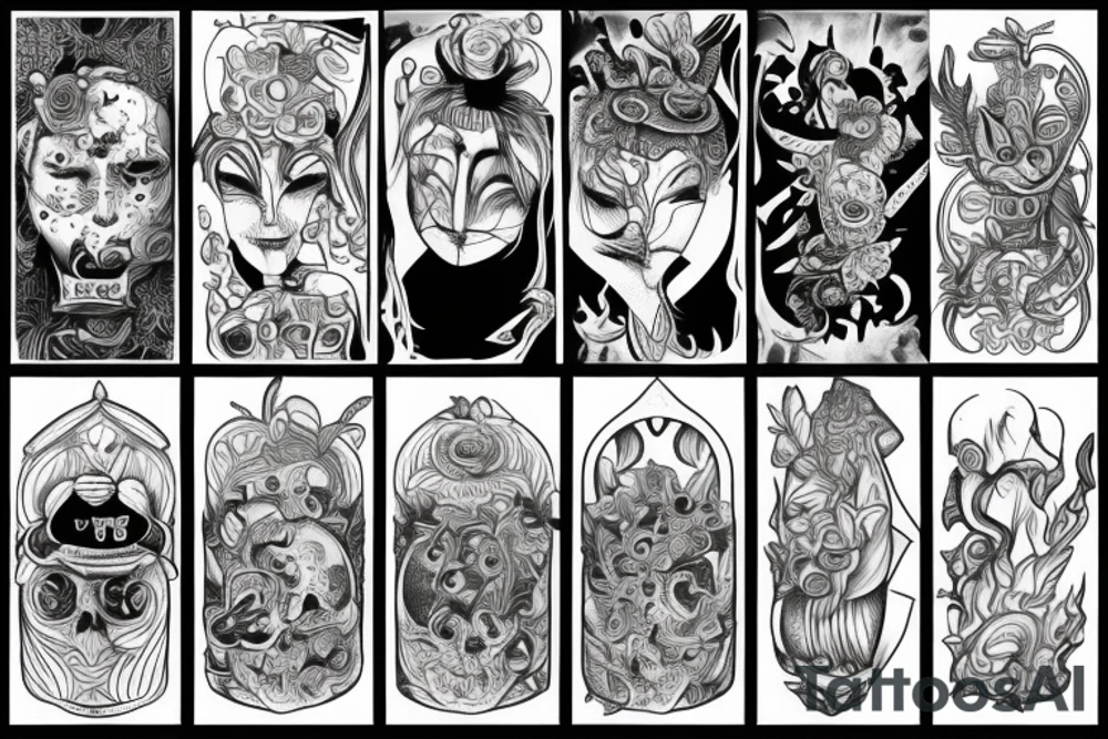 Trapped inside oneself tattoo idea