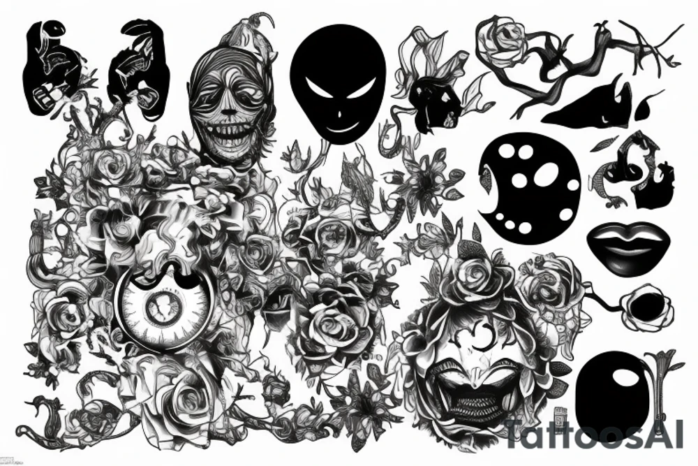 Trapped inside oneself tattoo idea