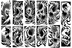 Chest tattoo of a phoenix tattoo idea