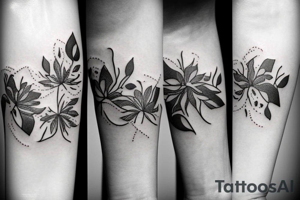 Nature, family simple tattoo idea