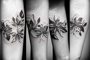 Nature, family simple tattoo idea