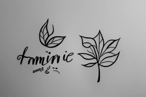 Small and Simple tattoo that represent family, harmony and nature tattoo idea