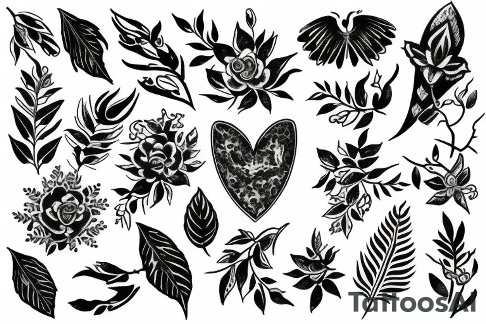 Small tattoo that represents family and nature tattoo idea