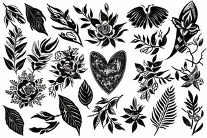 Small tattoo that represents family and nature tattoo idea