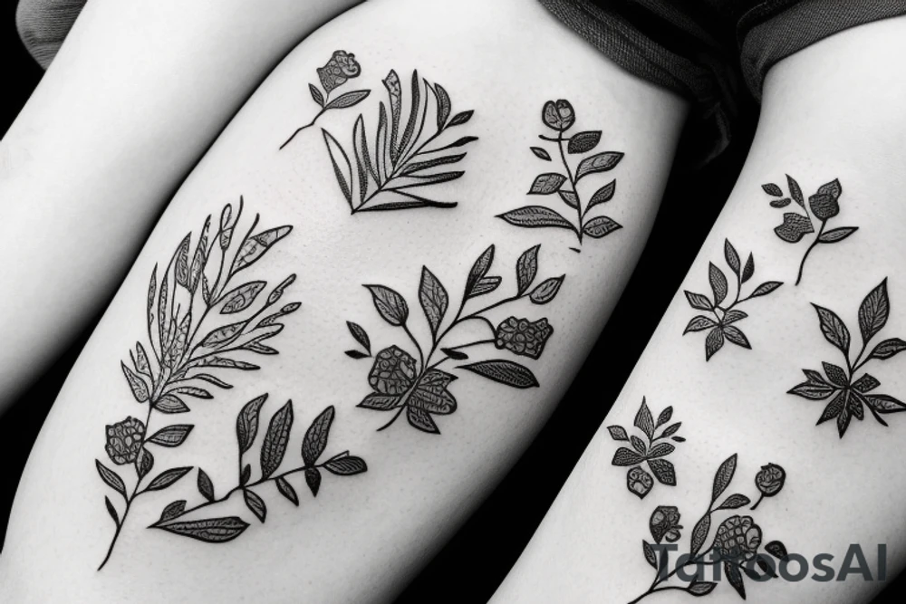 Small tattoo that represents family and nature tattoo idea