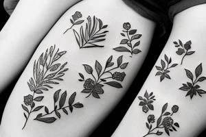 Small tattoo that represents family and nature tattoo idea