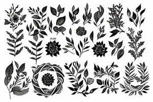 Small tattoo that represents family and nature tattoo idea