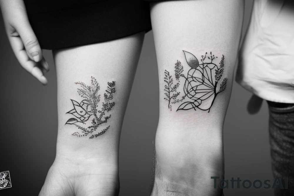 Small tattoo that represents family and nature tattoo idea Small tattoo that represents family and nature tattoo idea