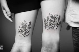 Small tattoo that represents family and nature tattoo idea